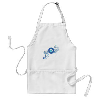 round blue evil eye standard apron
