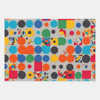 Round Bright Colour Wrapping Paper Sheet