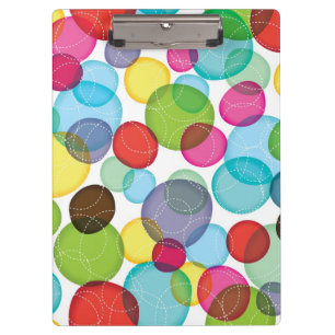 Round bubbles kids pattern 2 clipboard