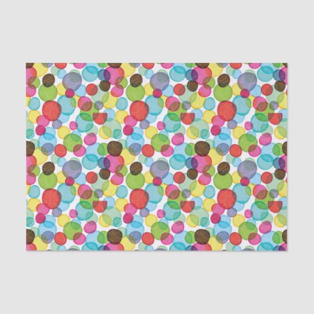 Round bubbles kids pattern 2 tissue paper (Front)