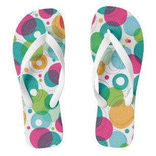 Round bubbles kids pattern jandals