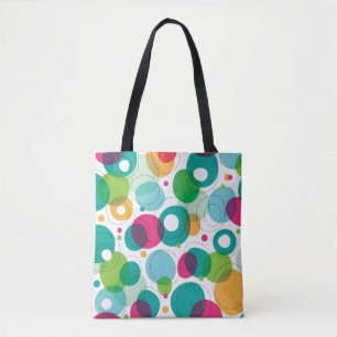 Round bubbles kids pattern tote bag