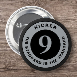 Round Burgh Sports Kicker Clasp Custom Vintage Pgh 6 Cm Round Badge