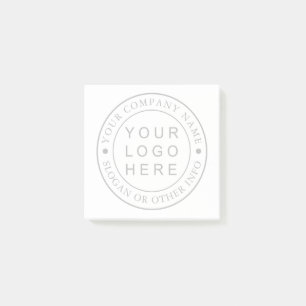 Round Business Logo Custom  Post-it Notes