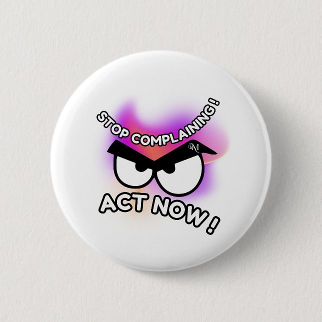Round Button : Act Now (white) (Front)