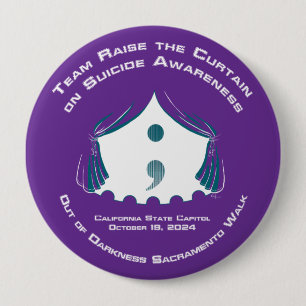 Round Button, Huge, 4 Inch 10 Cm Round Badge