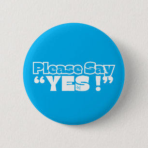 Round Button : Please Yes (blue)