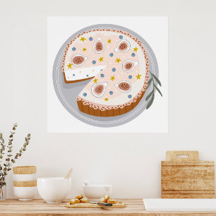 Round Cheesecake Poster