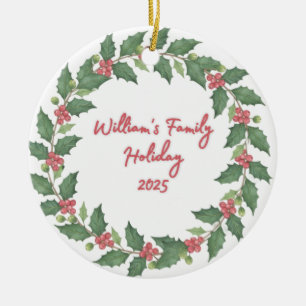 Round Christmas Tree Ornament