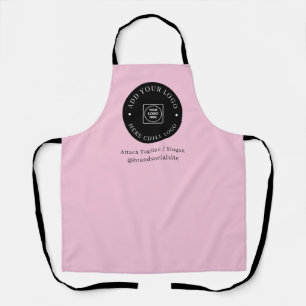 Round Circle Custom Logo Holographic Brand Design Apron