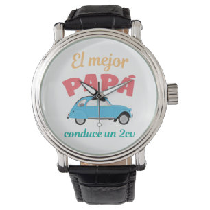 Round Clock Big Tee The Best Dad conduc Watch