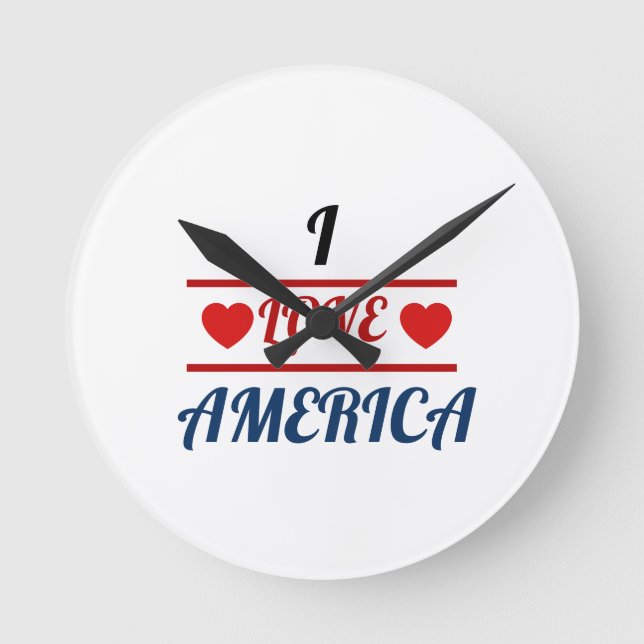 Round Clock - I Love America (Front)