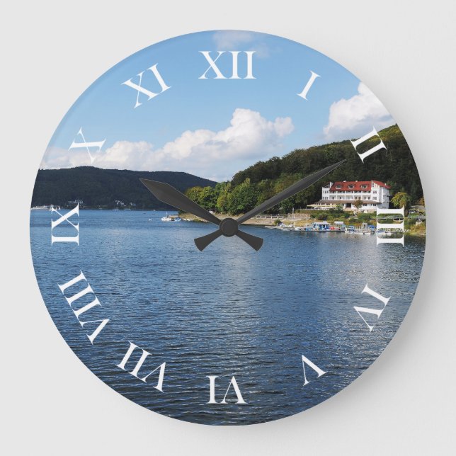 Round clock Roman numerals Edersee Nordhessen (Front)