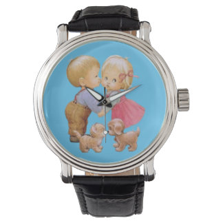  Round Clock Watch