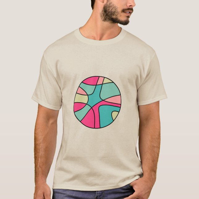 Round Colour Abstract 160422(04) T-Shirt (Front)