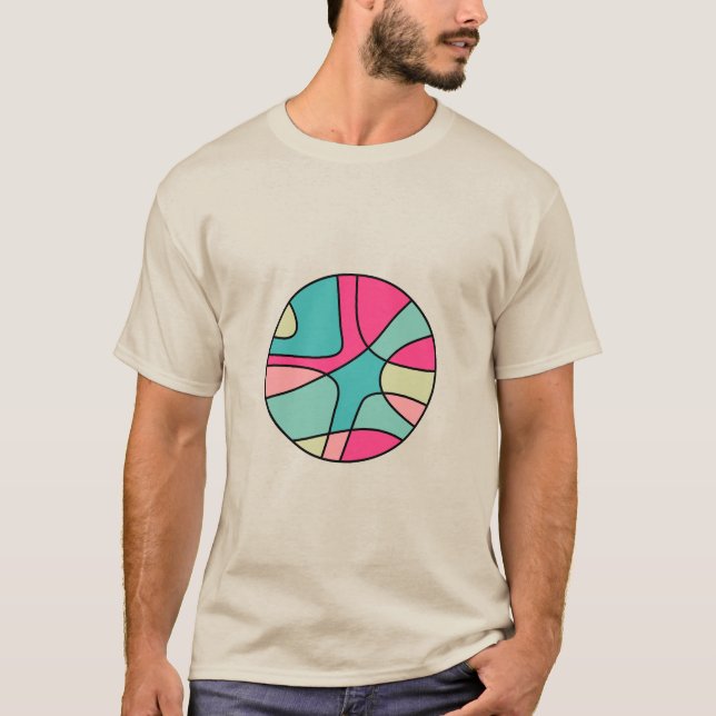 Round Colour Abstract 160422(05) T-Shirt (Front)