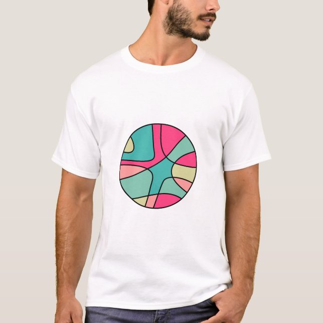 Round Colour Abstract 160422(05) T-Shirt (Front)
