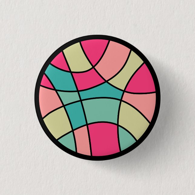 Round Colour Abstract 160422(06) 3 Cm Round Badge (Front)