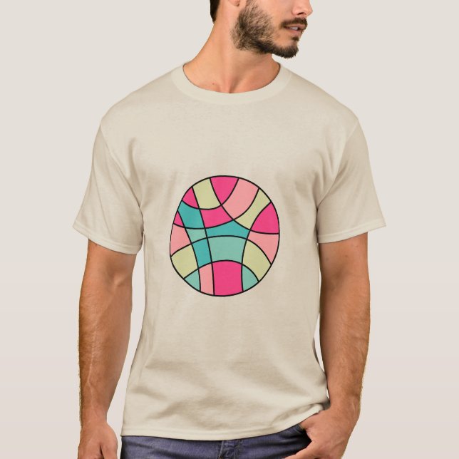 Round Colour Abstract 160422(06) T-Shirt (Front)