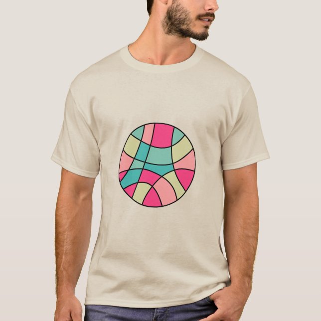 Round Colour Abstract 160422(07) T-Shirt (Front)