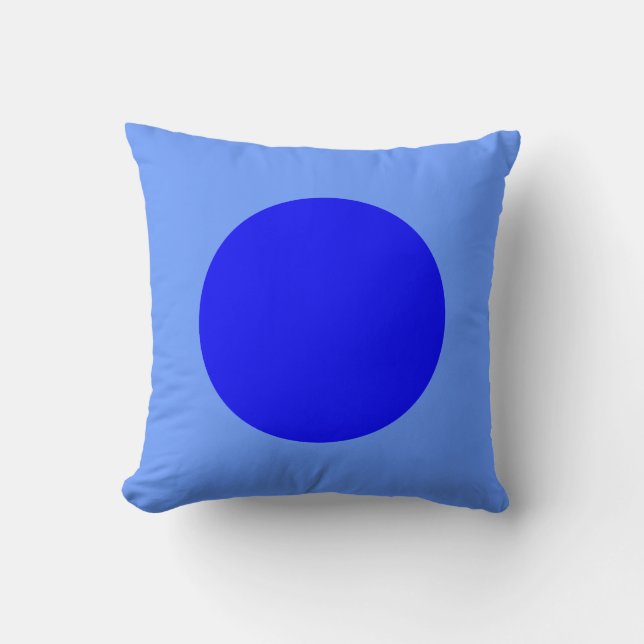 Round Colours - Shades of Blue Cushion (Front)