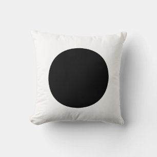 Round Colours - White and Black (Alternate sides) Cushion