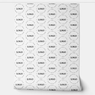 Round Company Business Logo Store Shop or Office Wallpaper