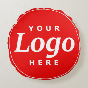 Round Company Logo Round Cushion