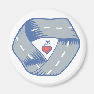 Round CR Road Logo Magnet