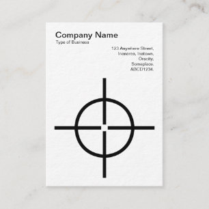 Round Crosshairs Business Card