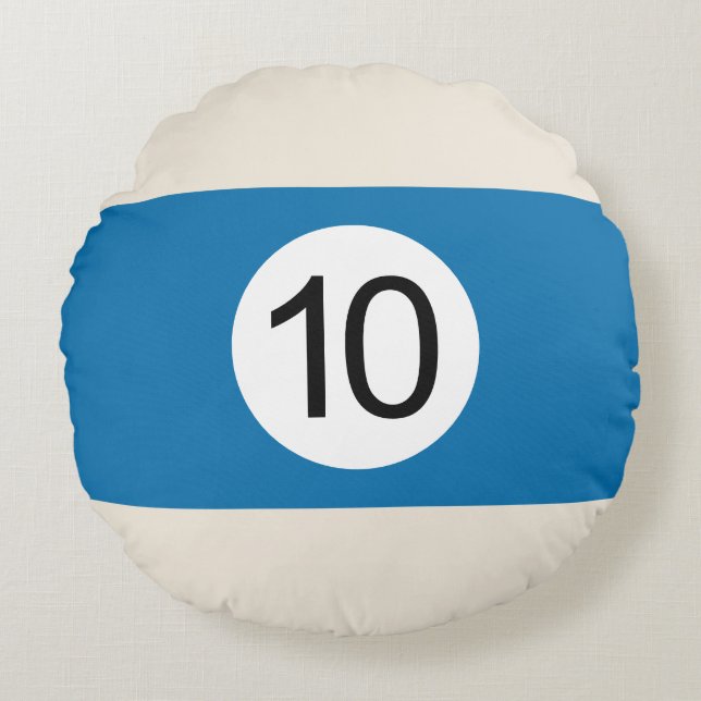 Round Cushions Billiards Ball #10 (Front)