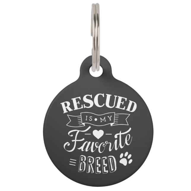 Round Custom Name and Phone Number Dog Tag (Front)