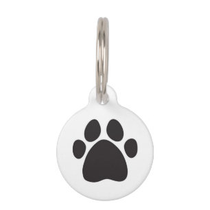 Round Custom Pet Tag/Pet Paw Tag