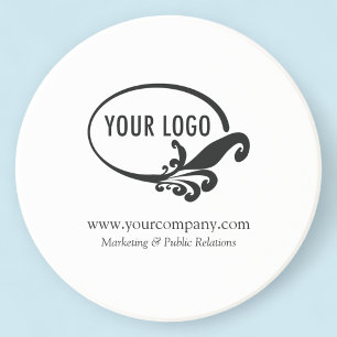 Round Custom Sandstone Coaster Your Company Logo