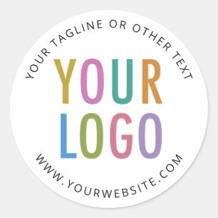 Round Custom Stickers Business Logo Small Minimum