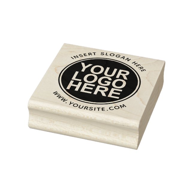 Round Custom Your Business Logo Rubber Stamp (Stamp)