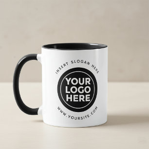 Round Custom Your Company Logo Mug