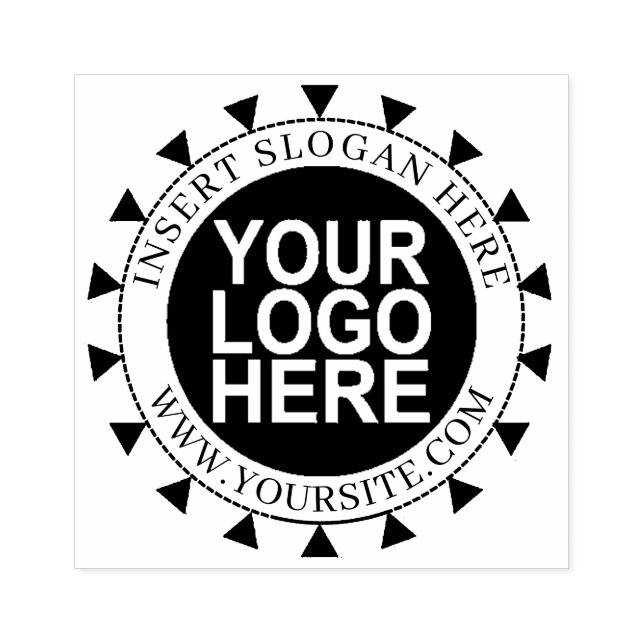 Round Custom Your Company Logo Rubber Stamp (Imprint)