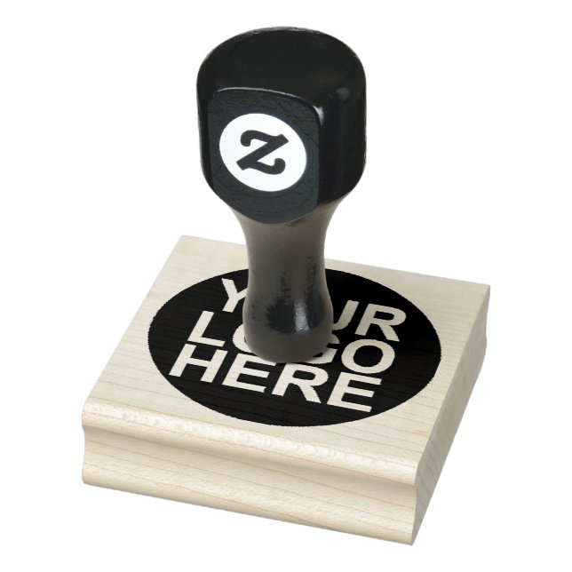 Round Custom Your Company Logo Rubber Stamp (Stamp)
