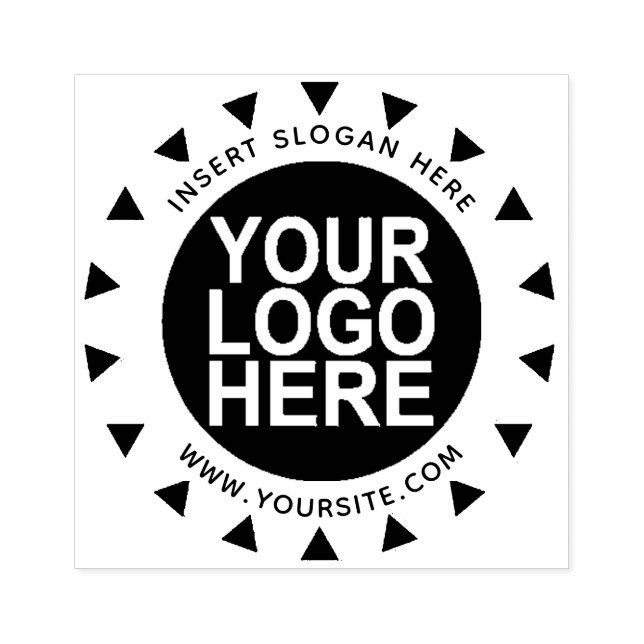 Round Custom Your Company Logo Rubber Stamp (Imprint)