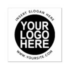 Round Custom Your Company Logo Rubber Stamp