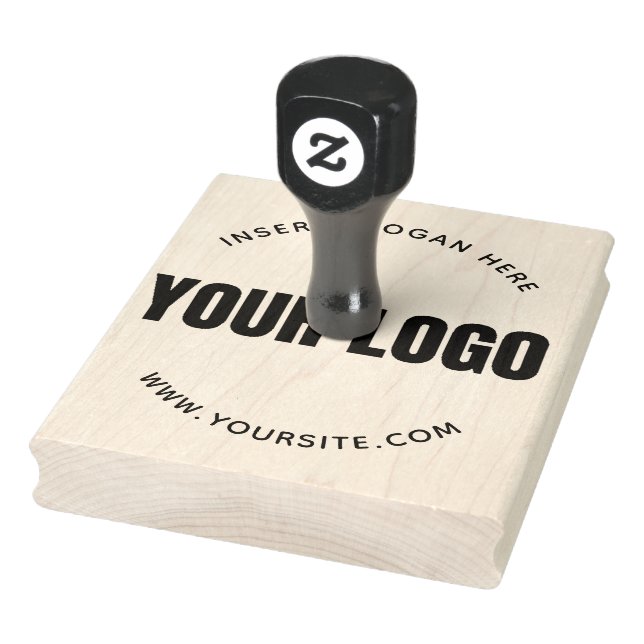 Round Custom Your Company Logo Rubber Stamp (Stamp)