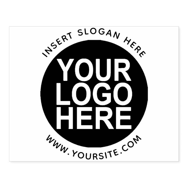 Round Custom Your Company Logo Rubber Stamp (Imprint)