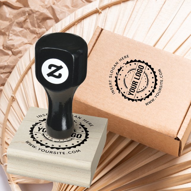 Round Custom Your Company Logo Rubber Stamp (Creator Uploaded)