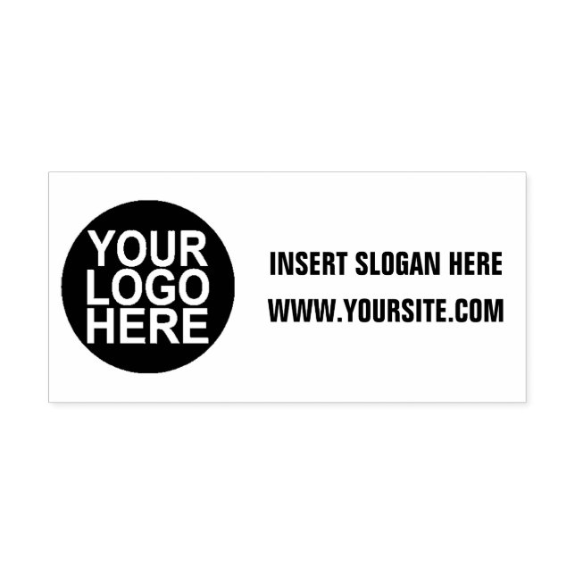Round Custom Your Company Logo Rubber Stamp (Imprint)