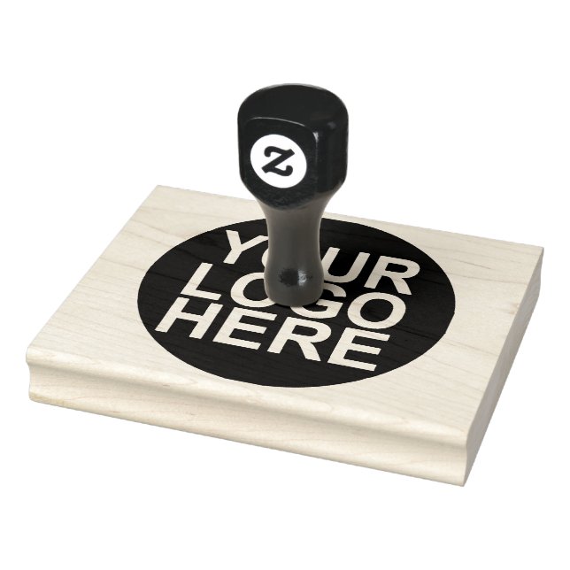 Round Custom Your Company Logo Rubber Stamp (Stamp)