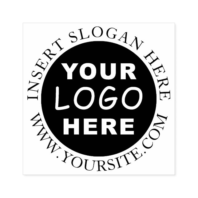 Round Custom Your Company Logo Rubber Stamp (Imprint)