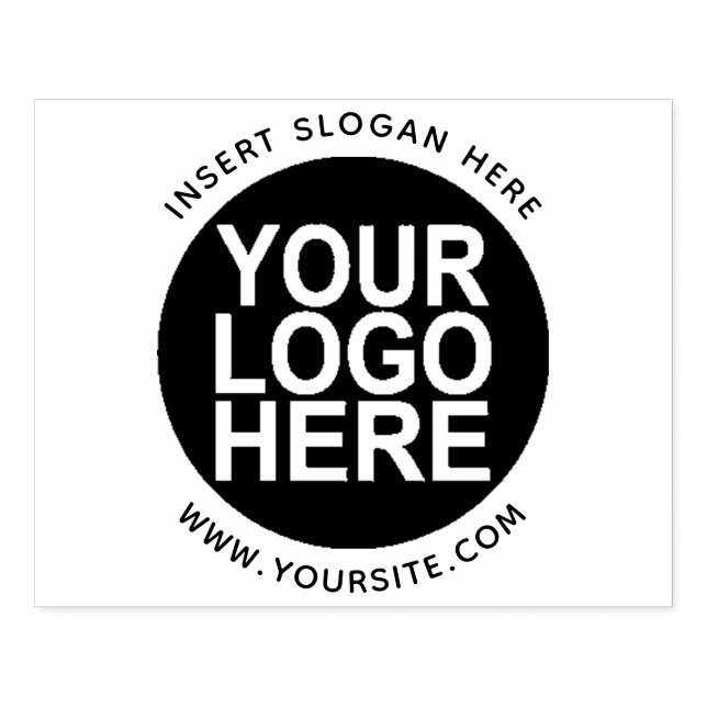 Round Custom Your Company Logo Rubber Stamp (Imprint)