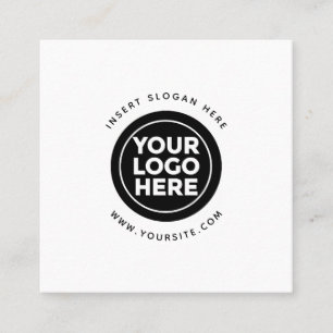 Round Custom Your Company Logo Square Business Card