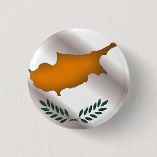 Round Cyprus 3 Cm Round Badge
